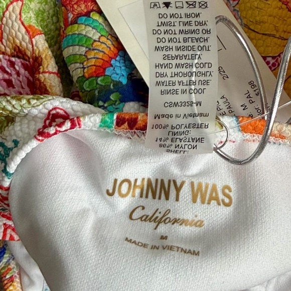 NWT JOHNNY WAS Reverse Pique Tank One Piece Paula M - Picture 8 of 11